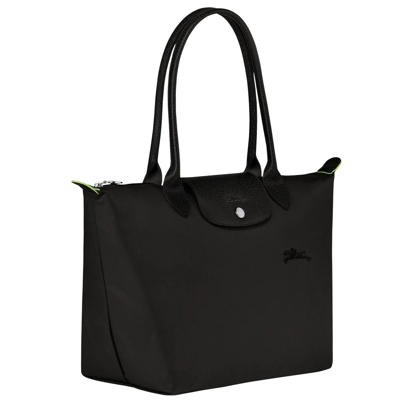 Le Pliage tas, Zwart – Gerecycled Canvas (M)