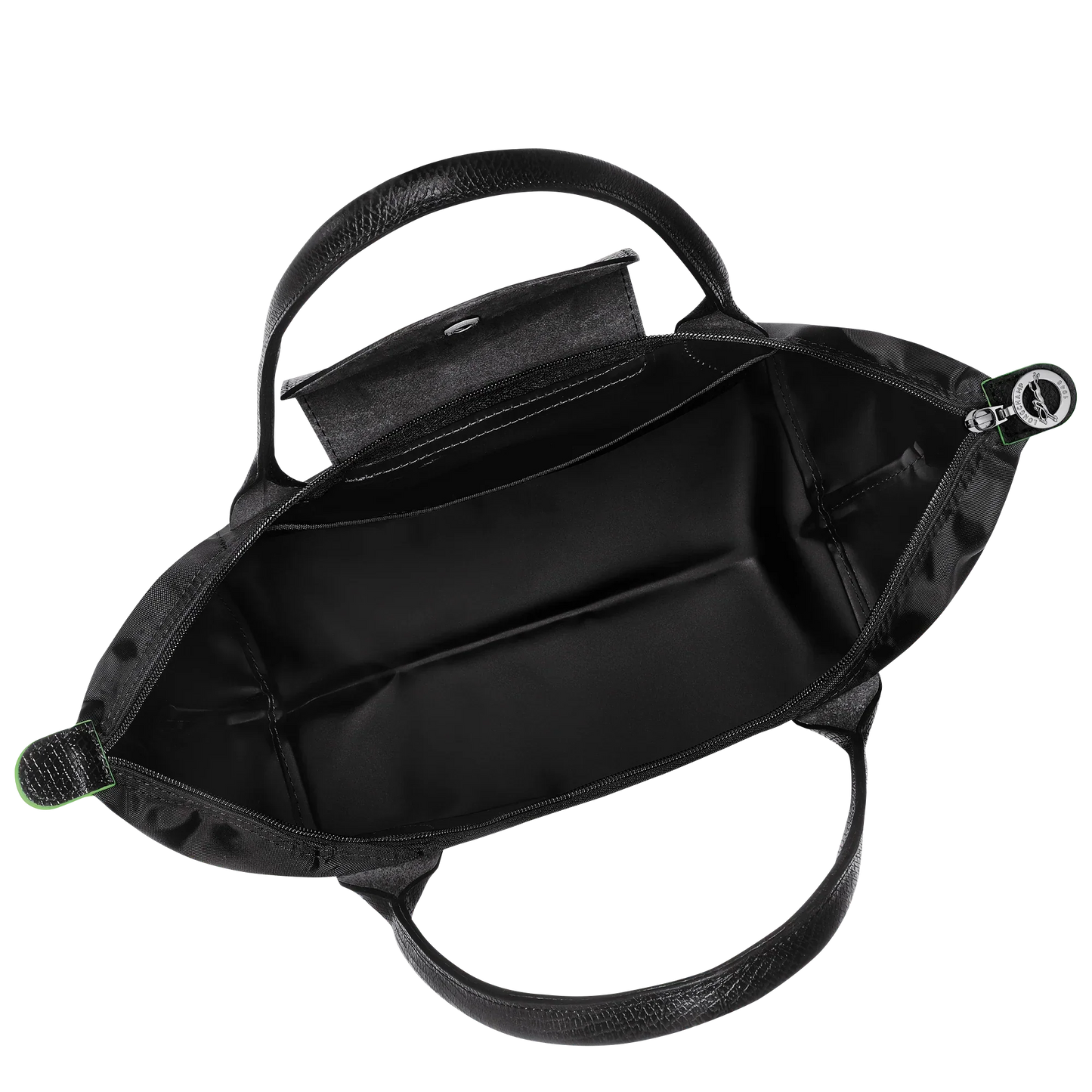 Le Pliage tas, Zwart – Gerecycled Canvas (M)