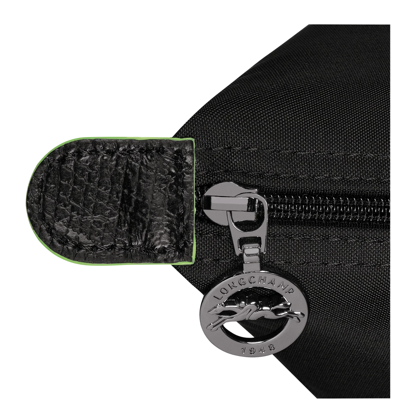 Le Pliage tas, Zwart – Gerecycled Canvas (M)