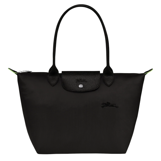 Le Pliage-tas, zwart – gerecycled canvas (L)