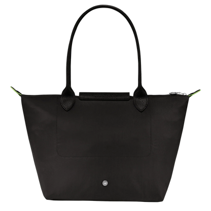 Le Pliage tas, Zwart – Gerecycled Canvas (M)